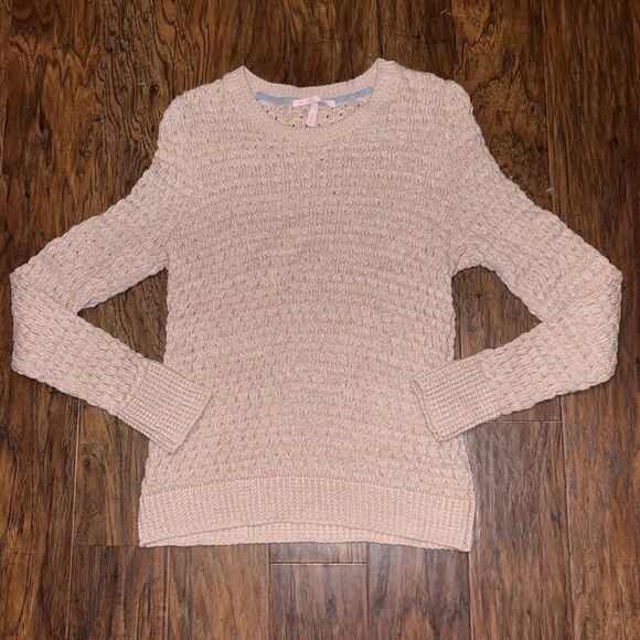 Victoria’s secret tan knit sweater cozy winter y2k fall size xs - Picture 2 of 4